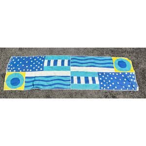 Vintage Scarves by Vera rectangle scarf geometric Hand rolled